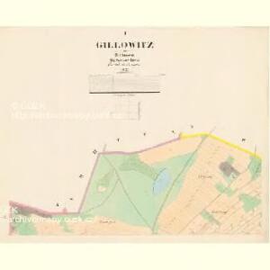 Gillowitz - c2900-1-001 - Kaiserpflichtexemplar der Landkarten des stabilen Katasters