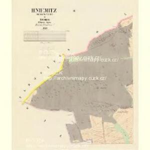 Hniemitz (Hniewnice) - c1914-1-003 - Kaiserpflichtexemplar der Landkarten des stabilen Katasters