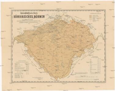 Hydrographische Karte des Königreiches Böhmen