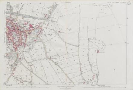 Wiltshire XXXIV.14 (includes: Bishops Cannings; Devizes; Roundway) - 25 Inch Map