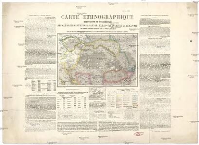 Carte ethnographique historique et stratégique des contrées Hongroises, Slaves, Moldo-Valaques et Allemandes de l'Empire Autrichien impliquées dans la guerre actuelle
