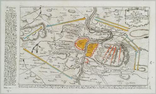 Plan der Battaille welche d. 6. Maj zwischen den Kayserl. Königl. Ungarische[n] u. Königlich Preusische[n] Armee bey Prag geliefert worden. 1757