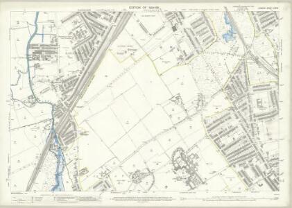 London (Edition of 1894-96) CXXIV (includes: Battersea; Wandsworth Borough; Wimbledon St Mary) - 25 Inch Map