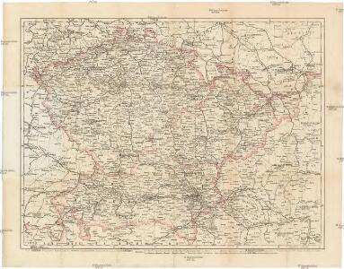 Verkehrs-Karte von Böhmen, Mähren, Schlesien, Erzh. Oesterreich und den angrenzenden Landestheilen