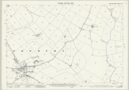 Northamptonshire XXX.2 (includes: Cold Ashby; Guilsborough; Naseby; Thonby) - 25 Inch Map