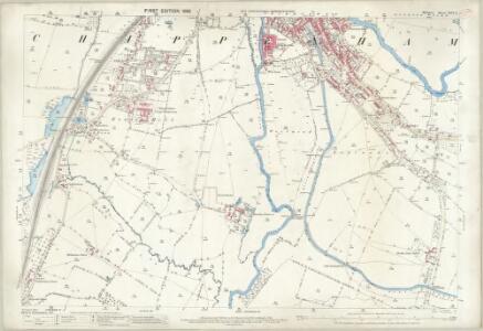 Wiltshire XXVI.2 (includes: Chippenham Within; Chippenham Without; Corsham; Lacock; Pewsham) - 25 Inch Map