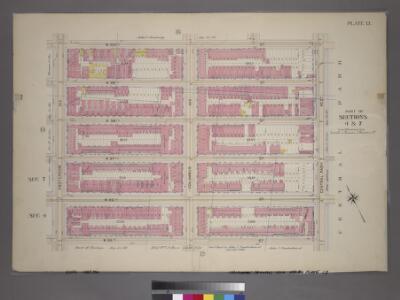Plate 13, Part of Sections 4&7: [Bounded by W. 100th Street, Central Park West, W. 95th Street and Amsterdam Avenue.]