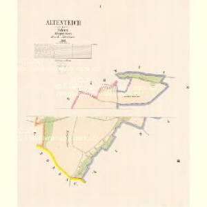 Altenteich - c7312-1-001 - Kaiserpflichtexemplar der Landkarten des stabilen Katasters