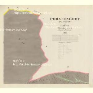 Porstendorf (Porssow) - m0178-1-001 - Kaiserpflichtexemplar der Landkarten des stabilen Katasters