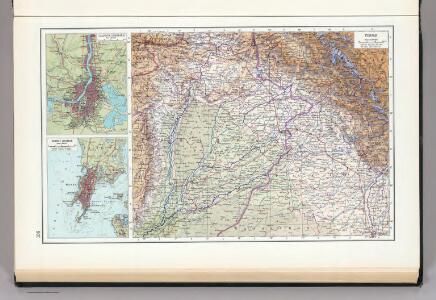 136.  Punjab.  Calcutta.  Bombay.  The World Atlas.