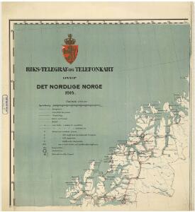 Spesielle kart 93-3: Riks-telegraf og telefonkart over det nordlige Norge 1914