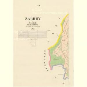 Zabrdy - c9017-1-003 - Kaiserpflichtexemplar der Landkarten des stabilen Katasters