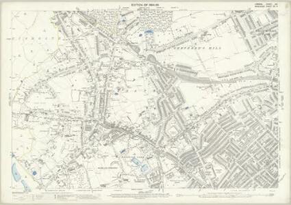 London (Edition of 1894-96) XIX (includes: Hornsey St Mary; Islington; St Pancras) - 25 Inch Map