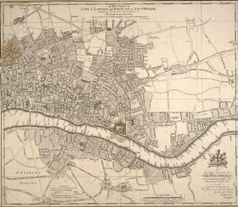 A NEW PLAN of the CITY of LONDON and BOROUGH OF SOUTHWARK, Exhibiting all the New Streets & Roads &c. Not extant in any other Plan.