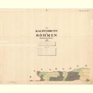Kaltenbrunn - c7498-1-001 - Kaiserpflichtexemplar der Landkarten des stabilen Katasters