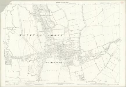 Hertfordshire XLII.9 (includes: Cheshunt; Waltham Holy Cross) - 25 Inch Map
