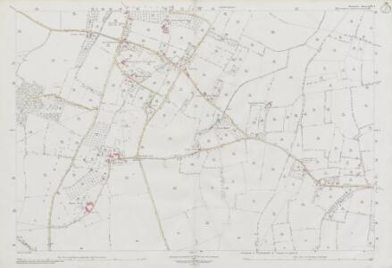 Somerset LXIII.8 (includes: Barton St David; Butleigh; Kingweston) - 25 Inch Map