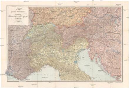 Ed. Hölzels große Handkarte der Grenzländer Österreich-Ungarn Italien