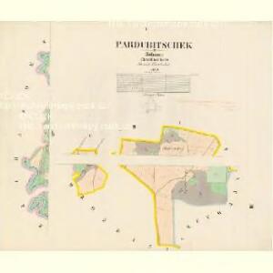 Pardubitschek - c5634-1-001 - Kaiserpflichtexemplar der Landkarten des stabilen Katasters