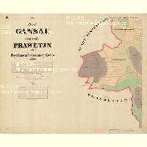 Gansau - c6091-1-002 - Kaiserpflichtexemplar der Landkarten des stabilen Katasters