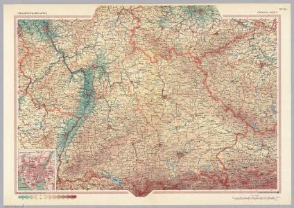 Germany - South.  Pergamon World Atlas.