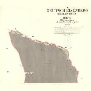 Deutsch Eisenberg (Nemeda Ruda) - m2628-2-001 - Kaiserpflichtexemplar der Landkarten des stabilen Katasters