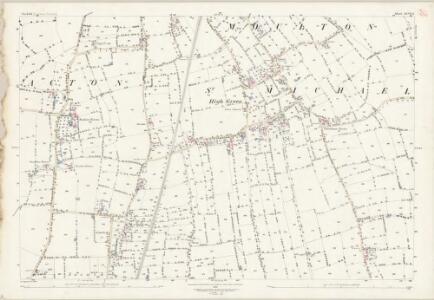 Norfolk XCVI.12 (includes: Aslacton; Moulton St Michael) - 25 Inch Map