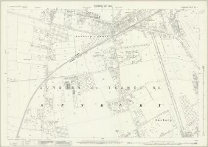 Middlesex XXV.5 (includes: Sunbury) - 25 Inch Map