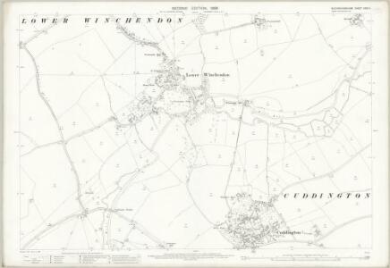 Buckinghamshire XXXII.4 (includes: Cuddington; Lower Winchendon) - 25 Inch Map
