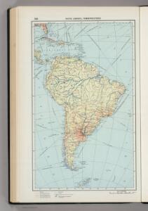 220.  South America, Communications.  The World Atlas.