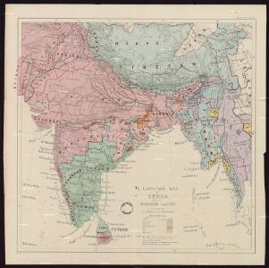 Language Map of India and ist Border Lands