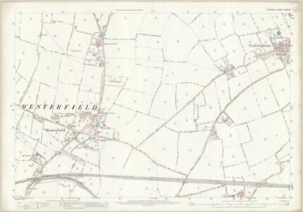Suffolk LXXV.4 (includes: Ipswich; Rushmere St Andrew; Tuddenham; Westerfield) - 25 Inch Map