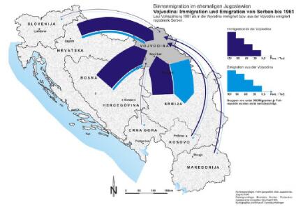 Vojvodina: Immigration und Emigration von Serben bis 1961