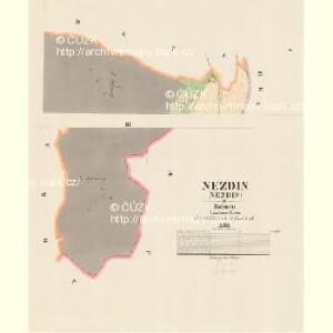 Nezdin - c5107-1-001 - Kaiserpflichtexemplar der Landkarten des stabilen Katasters