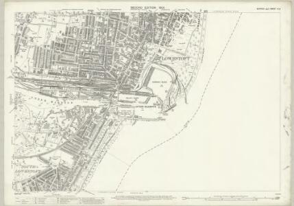 Suffolk X.8 (includes: Lowestoft) - 25 Inch Map