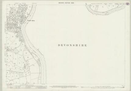 Cornwall XXX.13 (includes: Bere Ferrers; Calstock; St Dominick) - 25 Inch Map