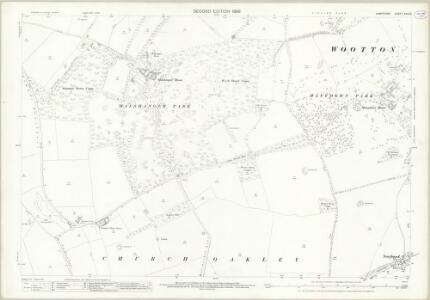 Hampshire and Isle of Wight XVIII.5 (includes: Deane; Kingsclere; Oakley; Wootton St Lawrence) - 25 Inch Map