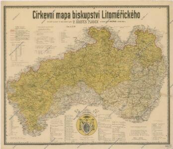 Církevní mapa biskupství Litoměřického