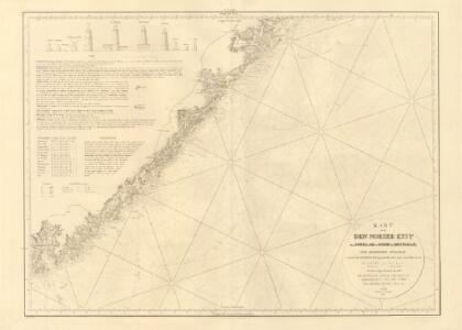 Museumskart 217-20: Kart over Den Norske Kyst fra Jomfruland og Kragerø til Christiansand