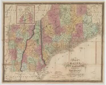 Map of Maine, New Hampshire, and Vermont : compiled from the latest authorities