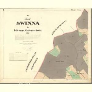 Swina - c7642-1-001 - Kaiserpflichtexemplar der Landkarten des stabilen Katasters