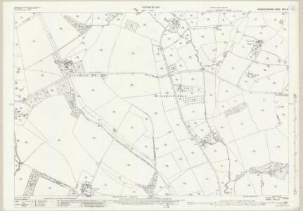 Worcestershire XXIII.13 (includes: Bentley Pauncefoot; Feckenham; Hanbury; Stock and Bradley) - 25 Inch Map