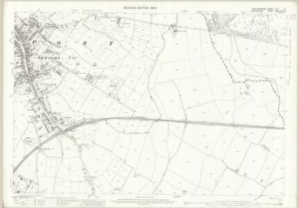 Staffordshire XLII.8 (includes: Chetwynd Aston; Church Aston; Forton; Newport; Woodcote) - 25 Inch Map
