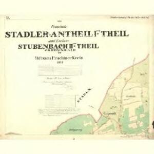 Stadler Antheil I. Theil - c7207-1-002 - Kaiserpflichtexemplar der Landkarten des stabilen Katasters