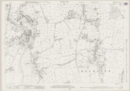 Derbyshire XLV.5 (includes: Belper; Duffield; Holbrook; Horsley; Kilburn; Milford) - 25 Inch Map