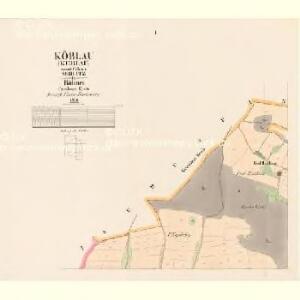 Köblau (Keblau) - c3089-1-001 - Kaiserpflichtexemplar der Landkarten des stabilen Katasters
