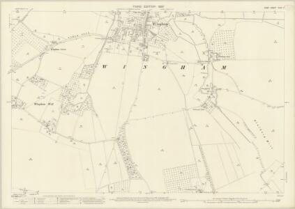 Kent XLVII.7 (includes: Wingham) - 25 Inch Map