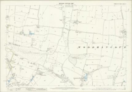 Sussex XXXVIII.14 (includes: Henfield; Woodmancote) - 25 Inch Map