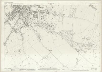 Lancashire XCII.1 (includes: Aughton; Bickerstaffe; Lathom; Ormskirk) - 25 Inch Map