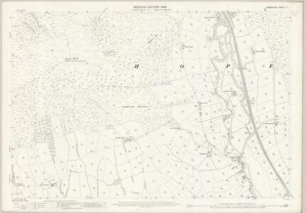 Derbyshire X.1 (includes: Castleton; Edale; Hope) - 25 Inch Map